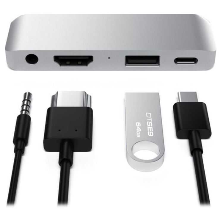 HUB TYPE-C MOBILE PRO HUB ALUMINUM SILVER