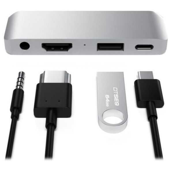 HUB TYPE-C MOBILE PRO HUB ALUMINUM SILVER