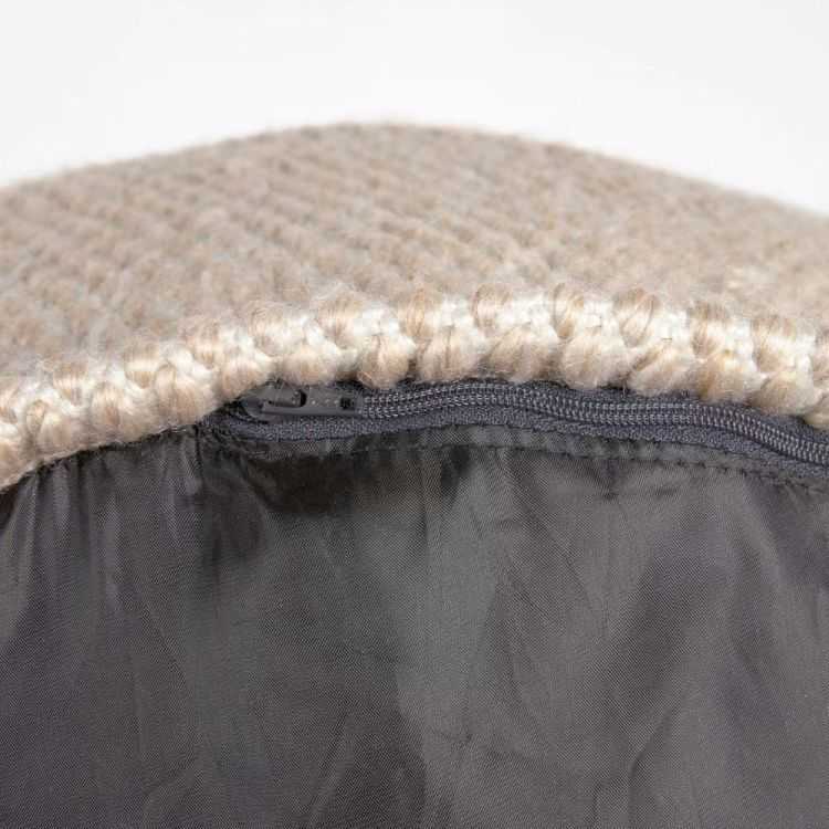 POUF REDONDO KAIE PET DIÂMETRO 62 CM BEGE ALGODÃO 