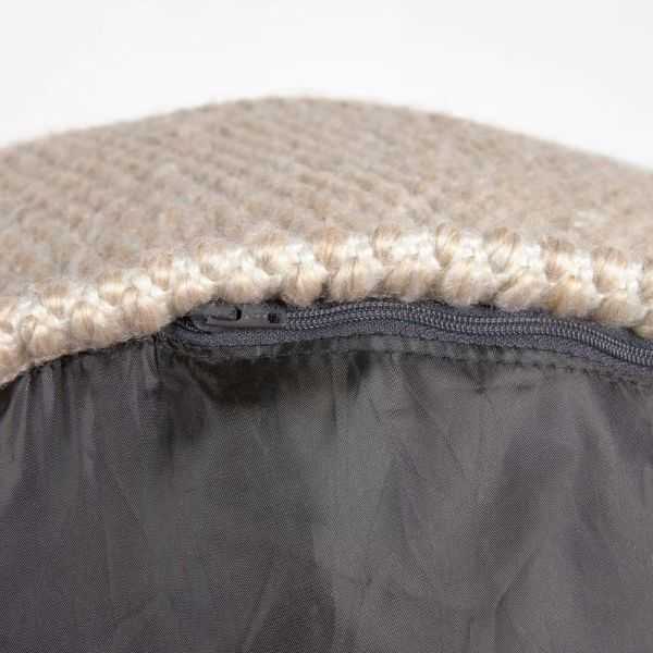 POUF REDONDO KAIE PET DIÂMETRO 62 CM BEGE ALGODÃO 