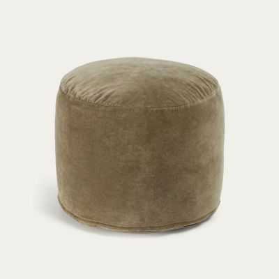 POUF REDONDO ANGÉLICA DIÂMETRO 45 CM ALGODÃO VELUDO