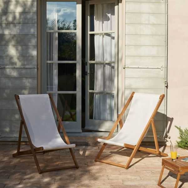 CHILIENNE DE JARDIN PLIANTE ADREDNA BOIS D'ACACIA