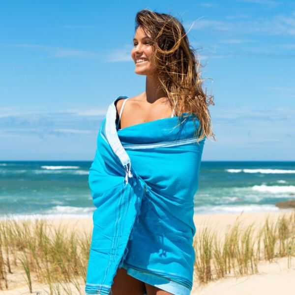 KIKOY CAP FERRET BEACH TOWEL