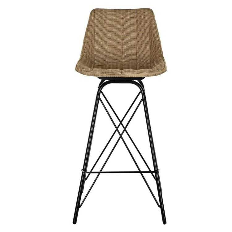TABOURET METAL ROTIN 47 X 56 X 106 CM ROTIN NATUREL