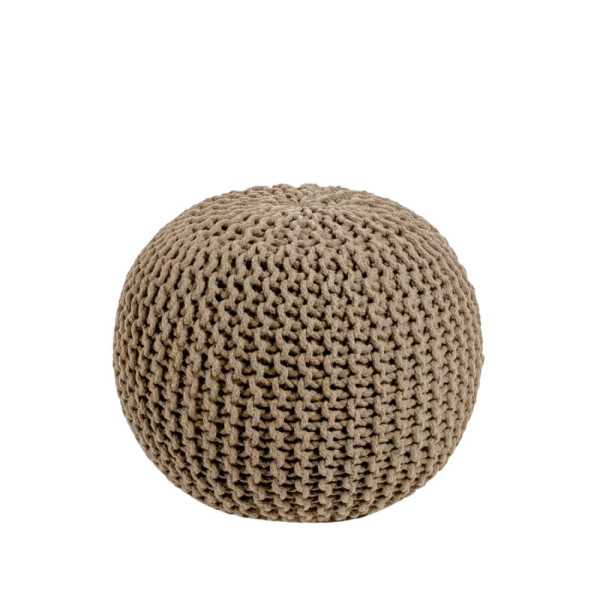 CHLOE DIA ROUND POUF 50 CM COTTON *