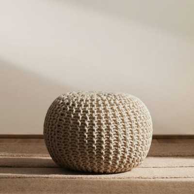 POUF ROND CHLOE DIA 50 CM COTON *