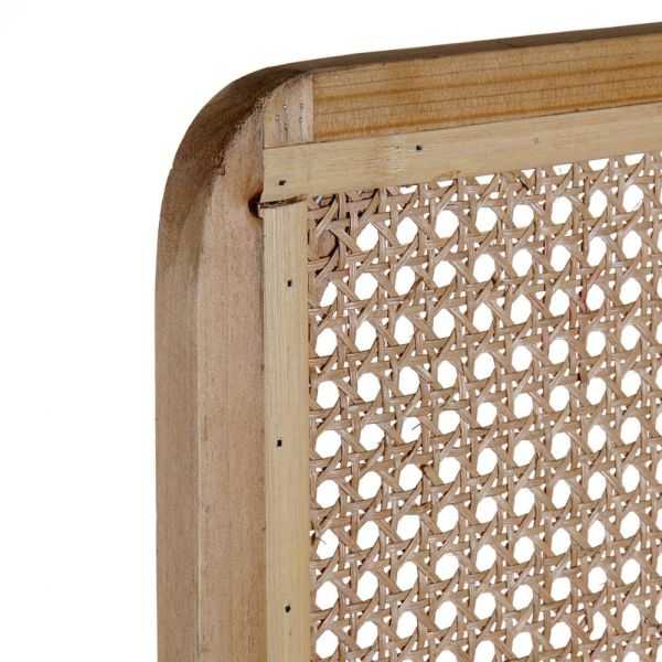 SCREEN 135 X2 X 180 CM NATURAL RATTAN BROWN