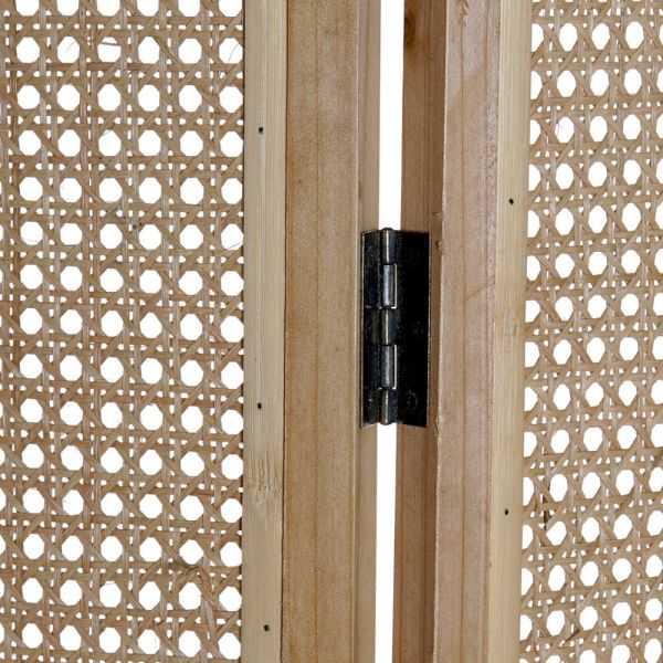 SCREEN 135 X2 X 180 CM NATURAL RATTAN BROWN