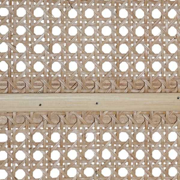 SCREEN 135 X2 X 180 CM NATURAL RATTAN BROWN