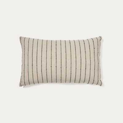 HOUSSE DE COUSSIN SANIMA 30 X 50 CM 100% LIN RAYEE BEIGE
