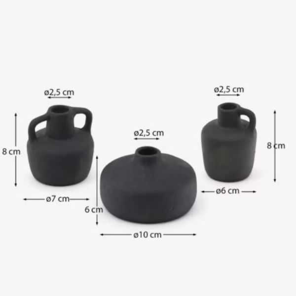 SET DE VASES SOFRA EN TERRE CUITE X 3