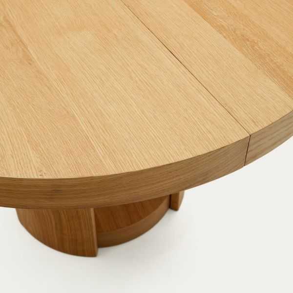 TABLE RONDE ARTIS EXTENSIBLE 80 CM BOIS MASSIF