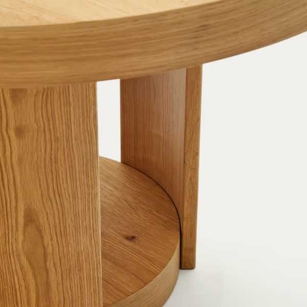 TABLE RONDE ARTIS EXTENSIBLE 80 CM BOIS MASSIF