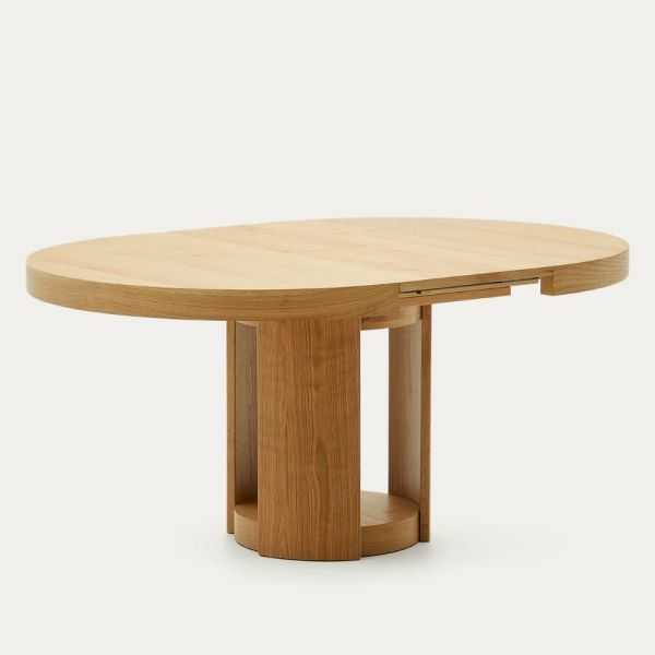 TABLE RONDE ARTIS EXTENSIBLE 80 CM BOIS MASSIF