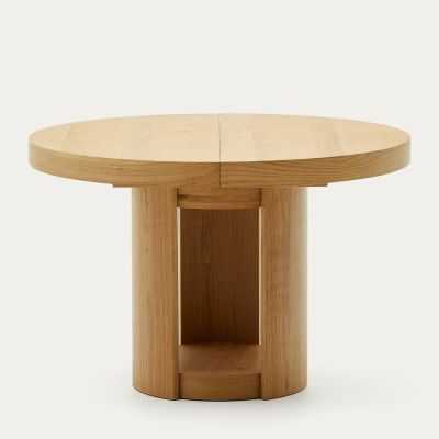 TABLE RONDE ARTIS EXTENSIBLE 80 CM BOIS MASSIF