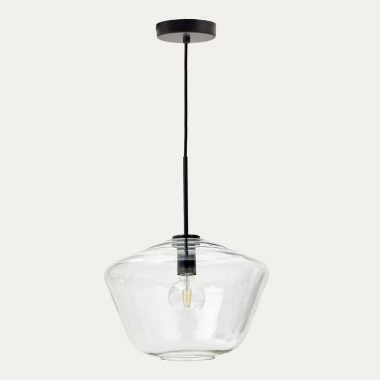 LUZ DE TETO DE VIDRO MAO 35 CM