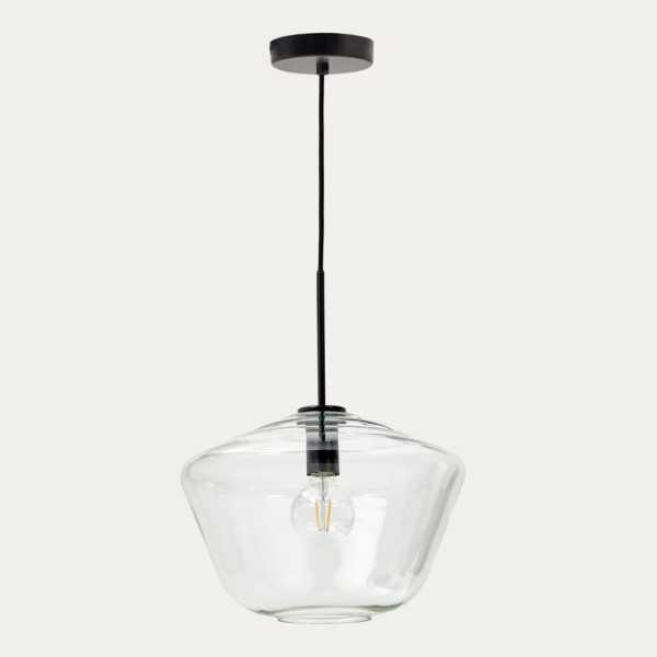 LUZ DE TETO DE VIDRO MAO 35 CM
