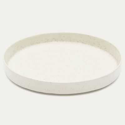 ASSIETTE A DESSERT SETISA EN CERAMIQUE BLANCHE