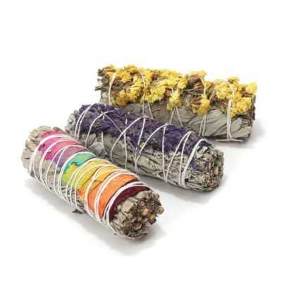 TRIO DE SAUGES FLEURIES A BRULER