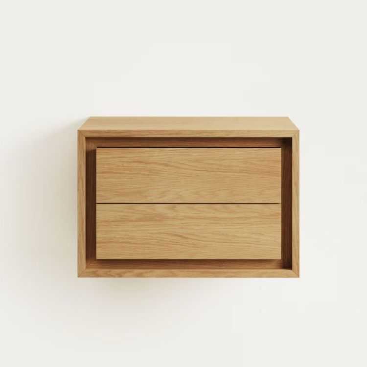 MEUBLE DE SALLE DE BAIN KENTA 60 X 45 CM TECK MASSIF