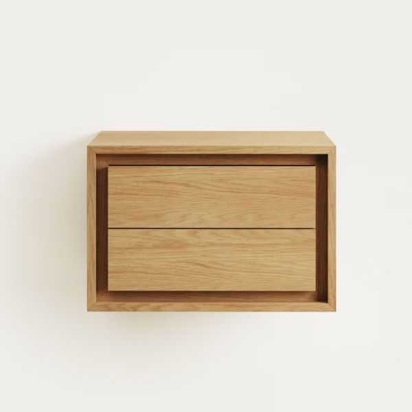 MEUBLE DE SALLE DE BAIN KENTA 60 X 45 CM TECK MASSIF
