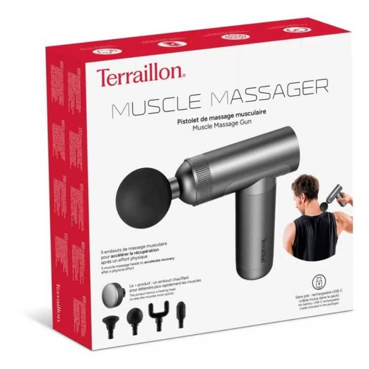 PISTOLA DE MASSAGEM MASSAGER MUSCULAR 5 DICAS