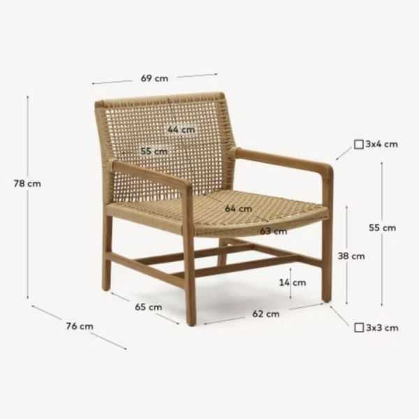 FAUTEUIL SABOLLA EN TECK MASSIF