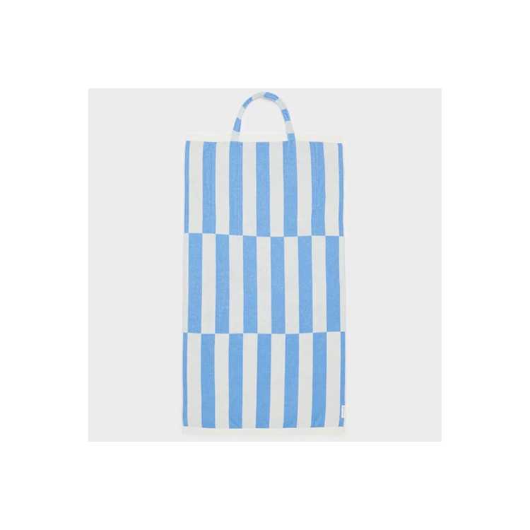 BLUE/WHITE TOWEL BAG