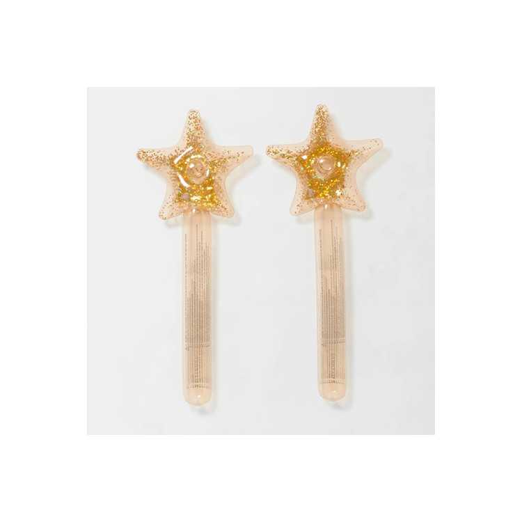 BAGUETTE ETOILE GONFLABLE SWAN GOLD 100CM