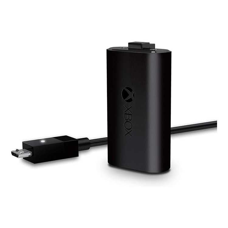 XBOX BLACK PLAY & CHARGER KIT
