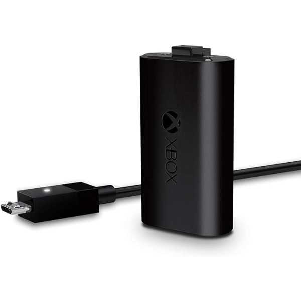 XBOX BLACK PLAY & CHARGER KIT