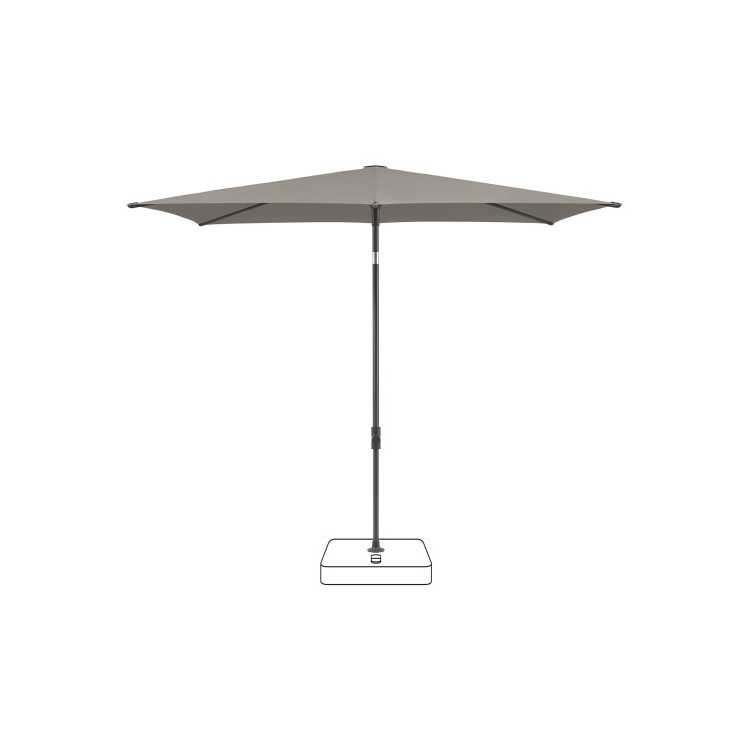 PARASOL SMART 210X150 CM 6 PCS ALUMINIUM 461 TAUPE