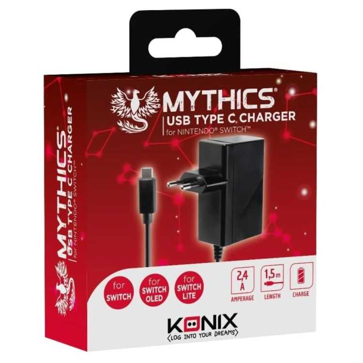 CHARGEUR MY SWITCH 5V MYTHICS NOIR