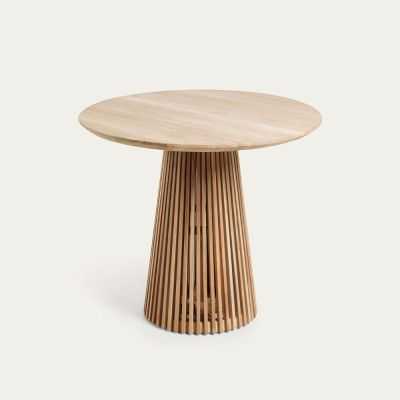 TABLE RONDE JEANETTE 90 CM EN TECK