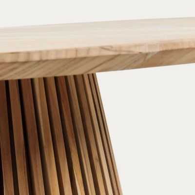 TABLE RONDE JEANETTE 90 CM EN TECK 2
