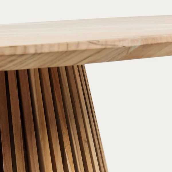 TABLE RONDE JEANETTE 90 CM EN TECK