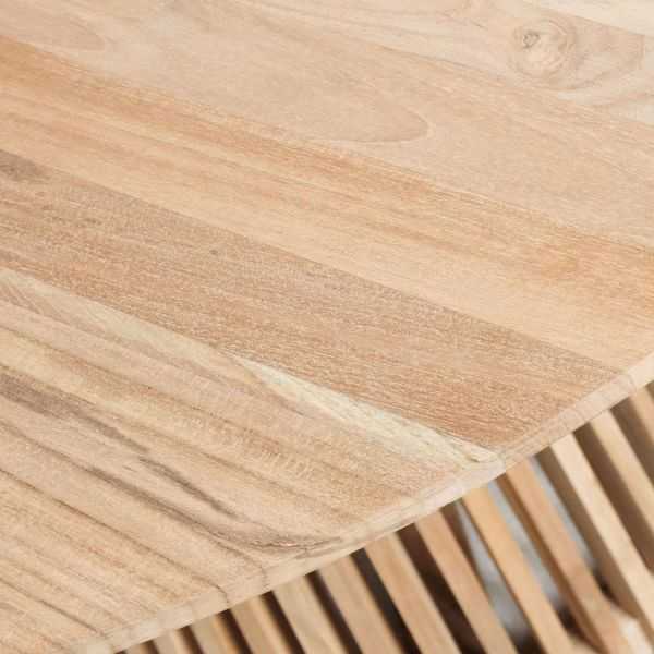 TABLE RONDE JEANETTE 90 CM EN TECK