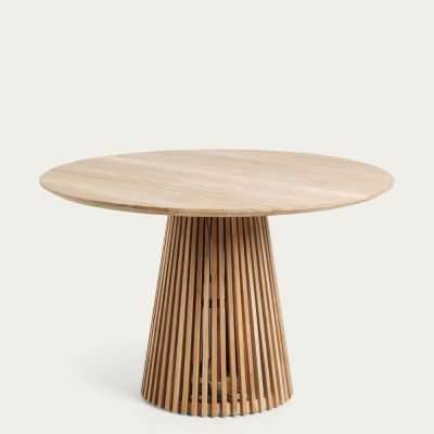TABLE RONDE JEANETTE 120 CM EN BOIS MASSIF DE TECK