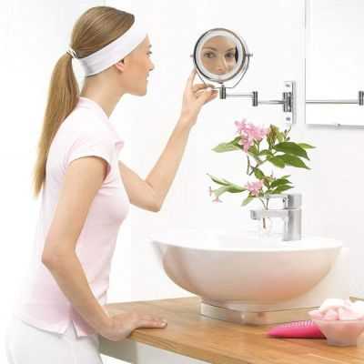 MIROIR DOUBLE GROSSISSANT ROTATIF ECLAIRE BS 59 2