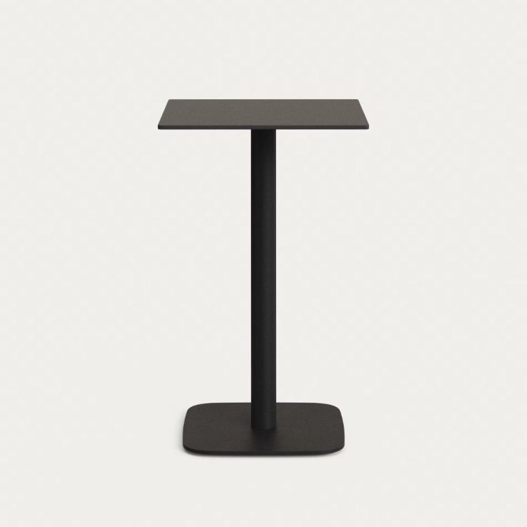 DINA OUTDOOR HIGH TABLE 60 CM SQUARE BLACK LEG