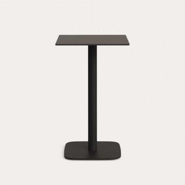 DINA OUTDOOR HIGH TABLE 60 CM SQUARE BLACK LEG