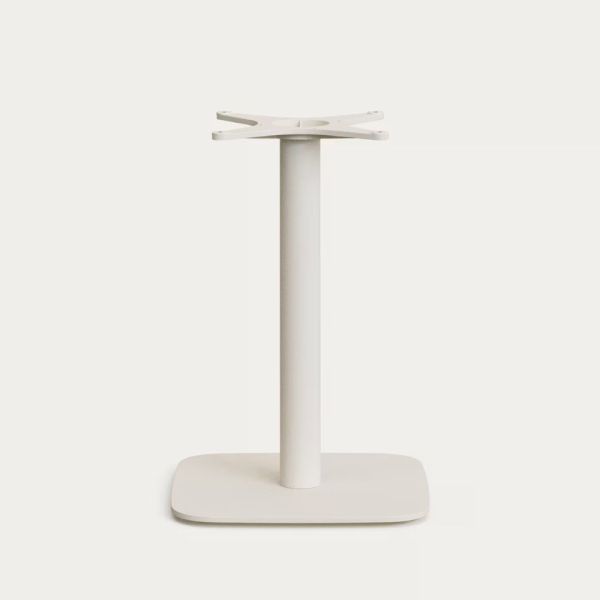 DINA OUTDOOR TABLE 68 CM SQUARE WHITE FOOT