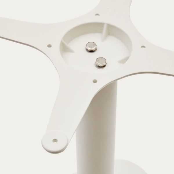 DINA OUTDOOR HIGH TABLE 60 CM SQUARE WHITE FOOT