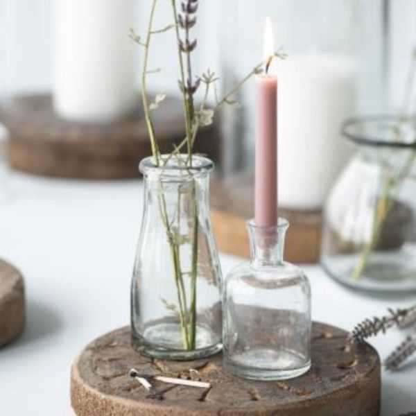 TAPER CANDLE 20 X 1.3 CM ALMOND