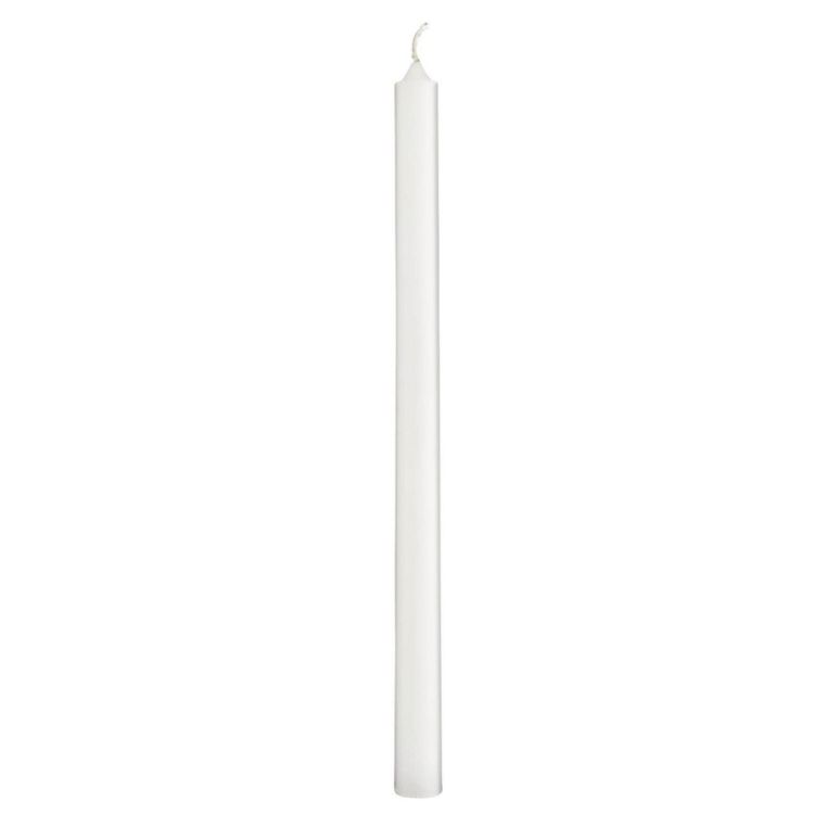 TAPER CANDLE 20 X 1.3 CM WHITE