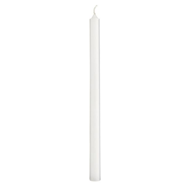TAPER CANDLE 20 X 1.3 CM WHITE