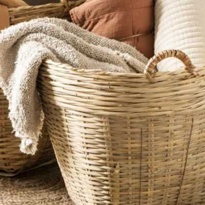 PANIER VIETNAMIEN AVEC POIGNEE BAMBOU 2