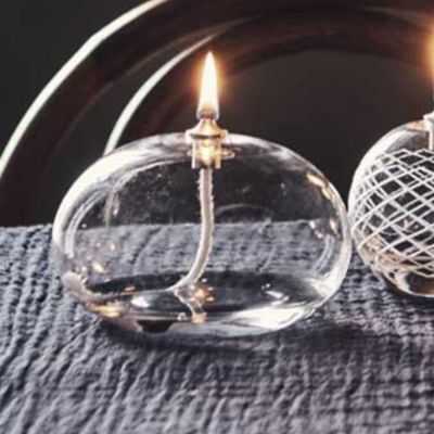 LAMPE A HUILE KLING S DIA11XH8 CM VERRE TRANSPARENT 2