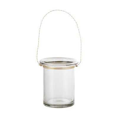 NADJA PHOTOPHOR SUSPENDED DIA7XH12 CM GLASS AND BRASS