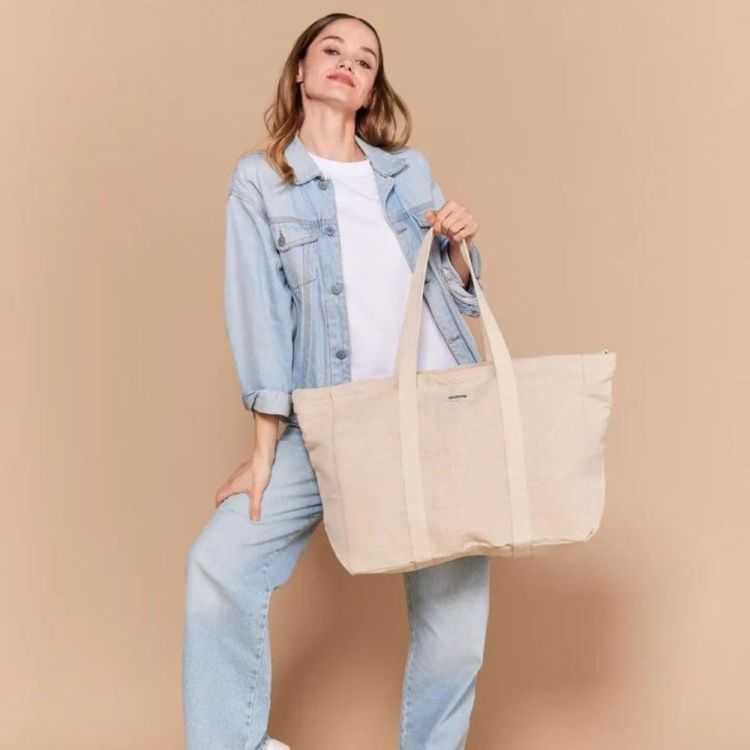 JUTE JEAN WEEKEND BAG